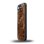 lavish brown marble back phone cover | glass case for iphone 16e