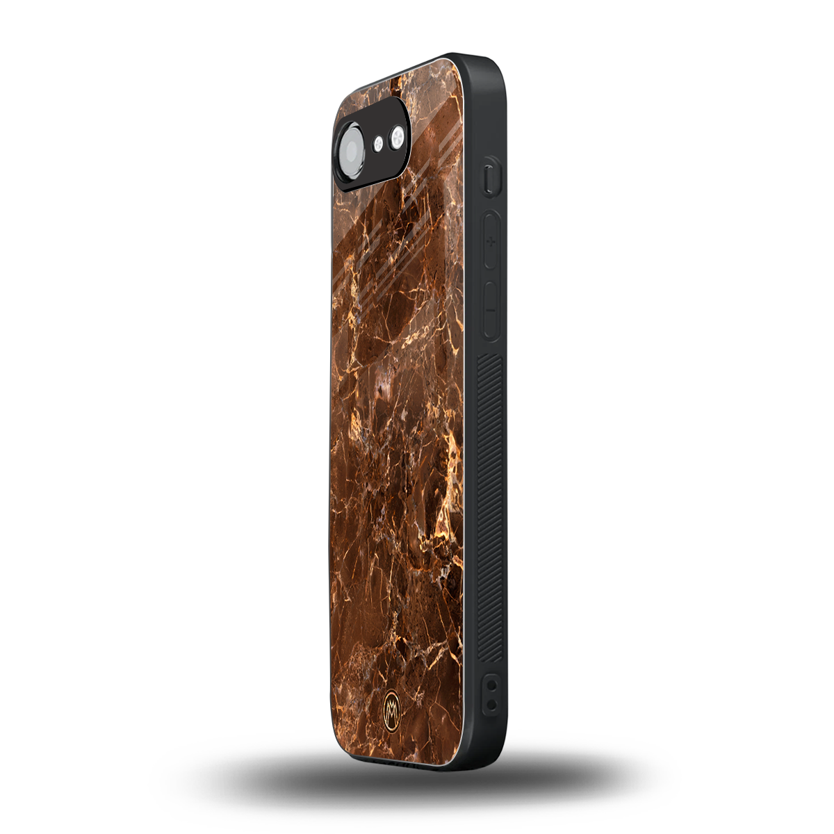 lavish brown marble back phone cover | glass case for iphone 16e