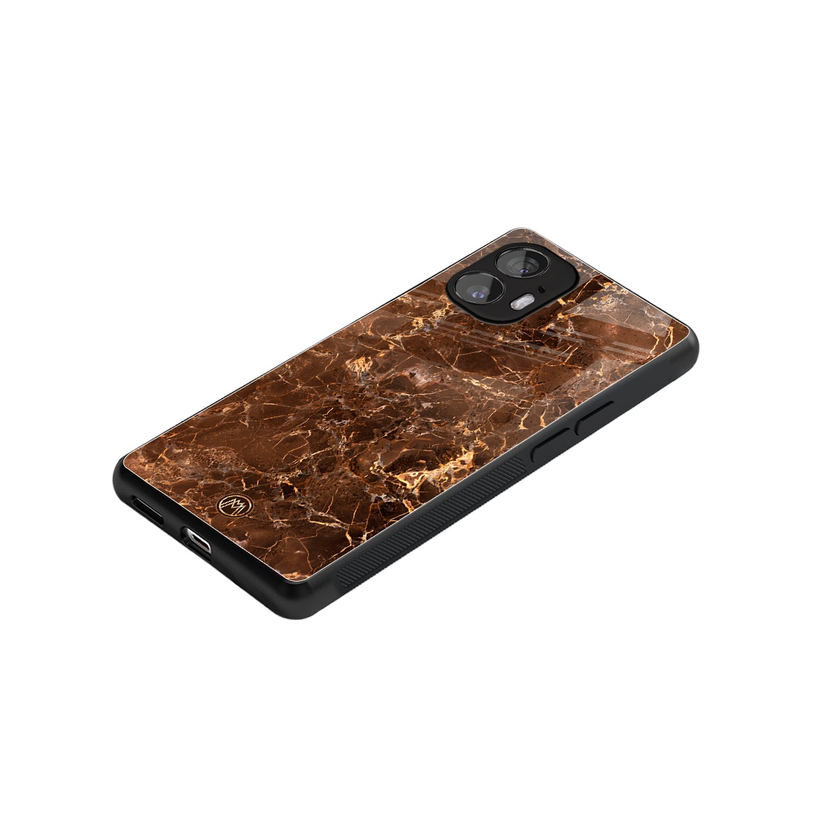 lavish brown marble back phone cover | glass case for nothing phone 2