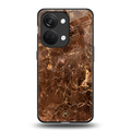 lavish brown marble back phone cover | glass case for oneplus nord 3