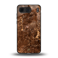 lavish brown marble back phone cover | glass case for oneplus nord 4