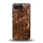 lavish brown marble back phone cover | glass case for oneplus nord 4