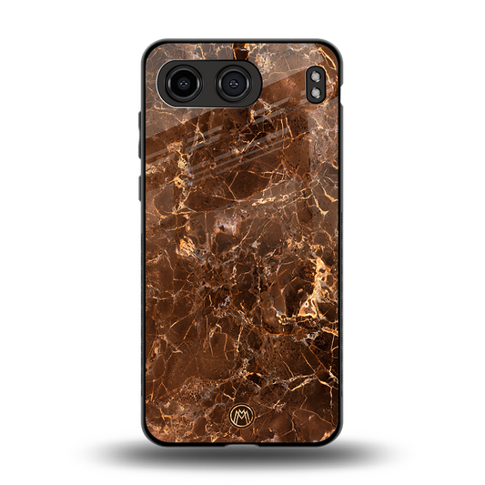 lavish brown marble back phone cover | glass case for oneplus nord 4