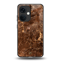 lavish brown marble back phone cover | glass case for oneplus nord ce 3