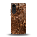 lavish brown marble back phone cover | glass case for oneplus nord ce 4 lite