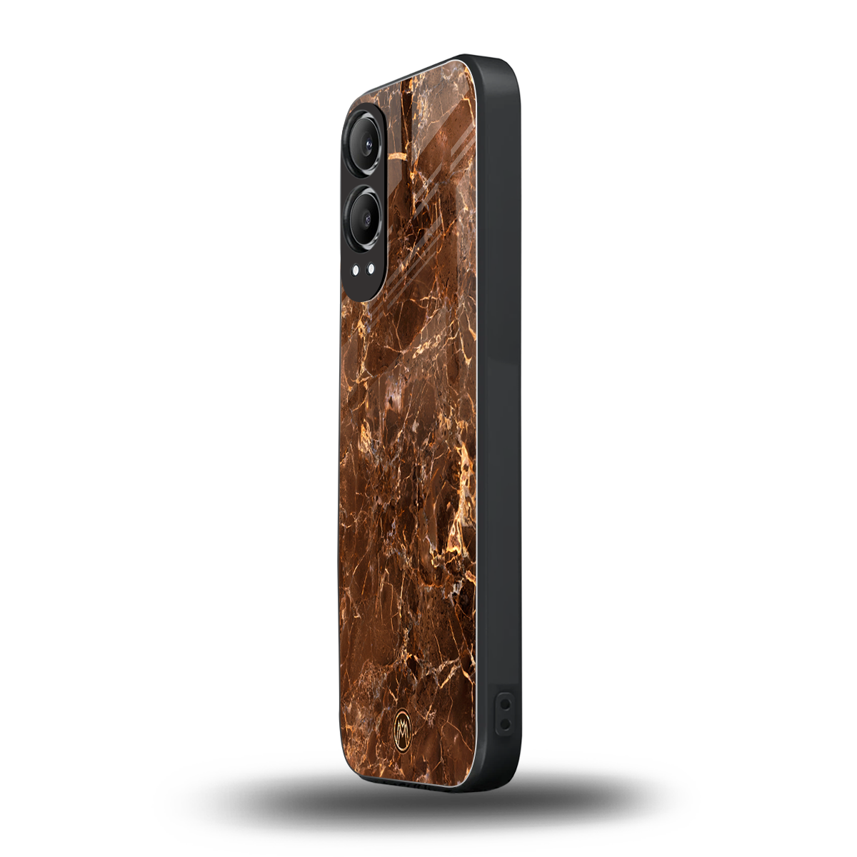 lavish brown marble back phone cover | glass case for oneplus nord ce 4 lite