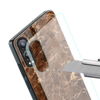 lavish brown marble back phone cover | glass case for oneplus nord ce 4 lite