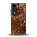 lavish brown marble back phone cover | glass case for oneplus nord ce 4