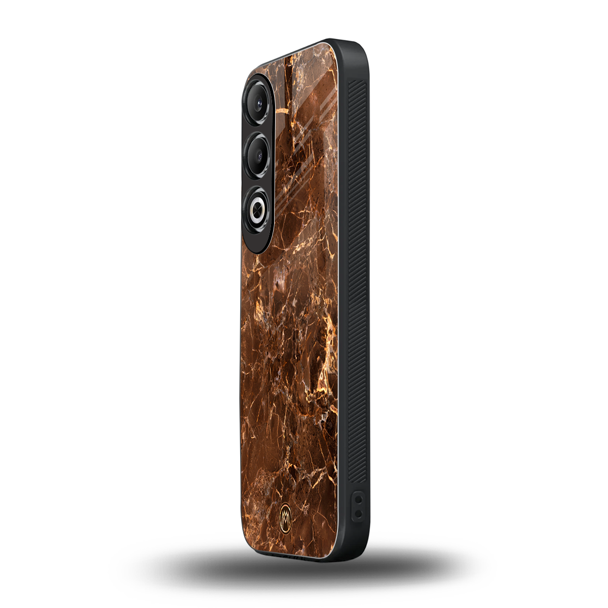 lavish brown marble back phone cover | glass case for oneplus nord ce 4