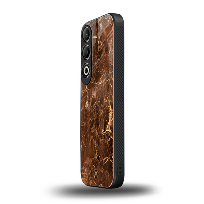 lavish brown marble back phone cover | glass case for oneplus nord ce 4
