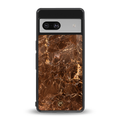 lavish brown marble back phone cover | glass case for Google Pixel 7