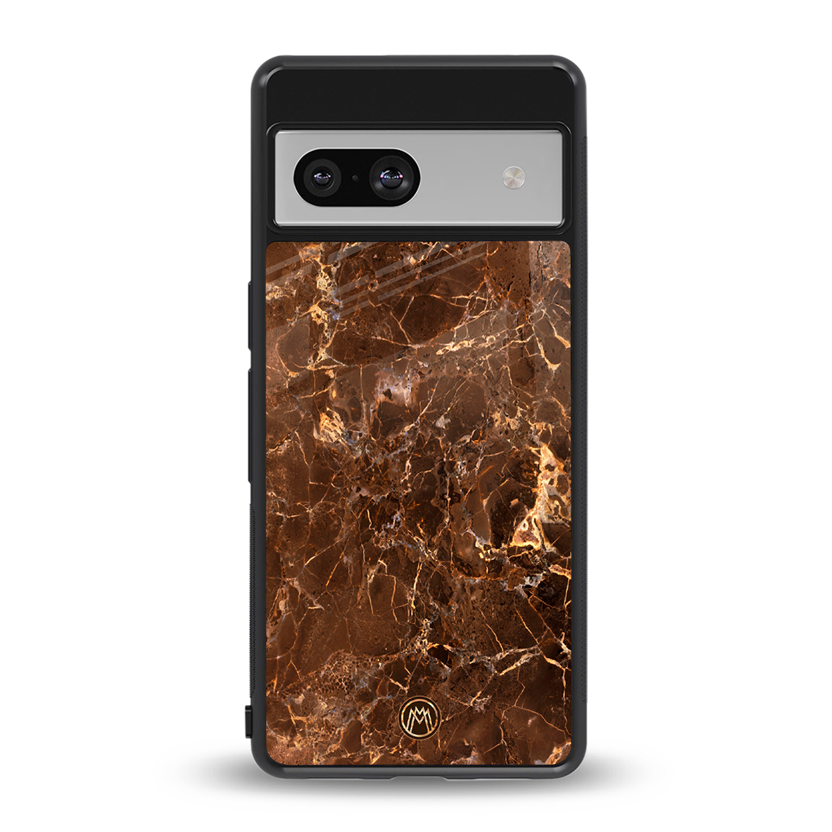 lavish brown marble back phone cover | glass case for Google Pixel 7