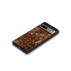 lavish brown marble back phone cover | glass case for Google Pixel 7