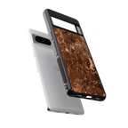 lavish brown marble back phone cover | glass case for google pixel 8 pro