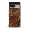 lavish brown marble back phone cover | glass case for Google Pixel 8