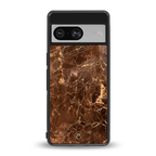lavish brown marble back phone cover | glass case for Google Pixel 8