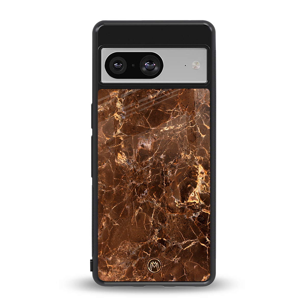 lavish brown marble back phone cover | glass case for Google Pixel 8