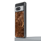 lavish brown marble back phone cover | glass case for Google Pixel 8