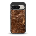 lavish brown marble back phone cover | glass case for google pixel 9