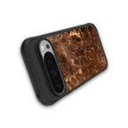 lavish brown marble back phone cover | glass case for google pixel 9 pro