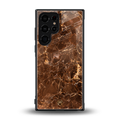lavish brown marble back phone cover | glass case for samsung galaxy s23 ultra