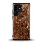 lavish brown marble back phone cover | glass case for samsung galaxy s23 ultra
