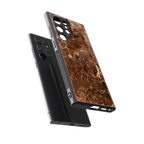 lavish brown marble back phone cover | glass case for samsung galaxy s23 ultra