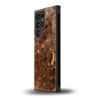 lavish brown marble back phone cover | glass case for samsung galaxy s23 ultra