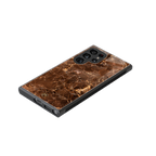 lavish brown marble back phone cover | glass case for samsung galaxy s23 ultra