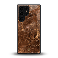 lavish brown marble back phone cover | glass case for samsung galaxy s25 ultra