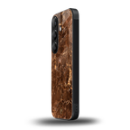 lavish brown marble back phone cover | glass case for samsung galaxy s24 fe
