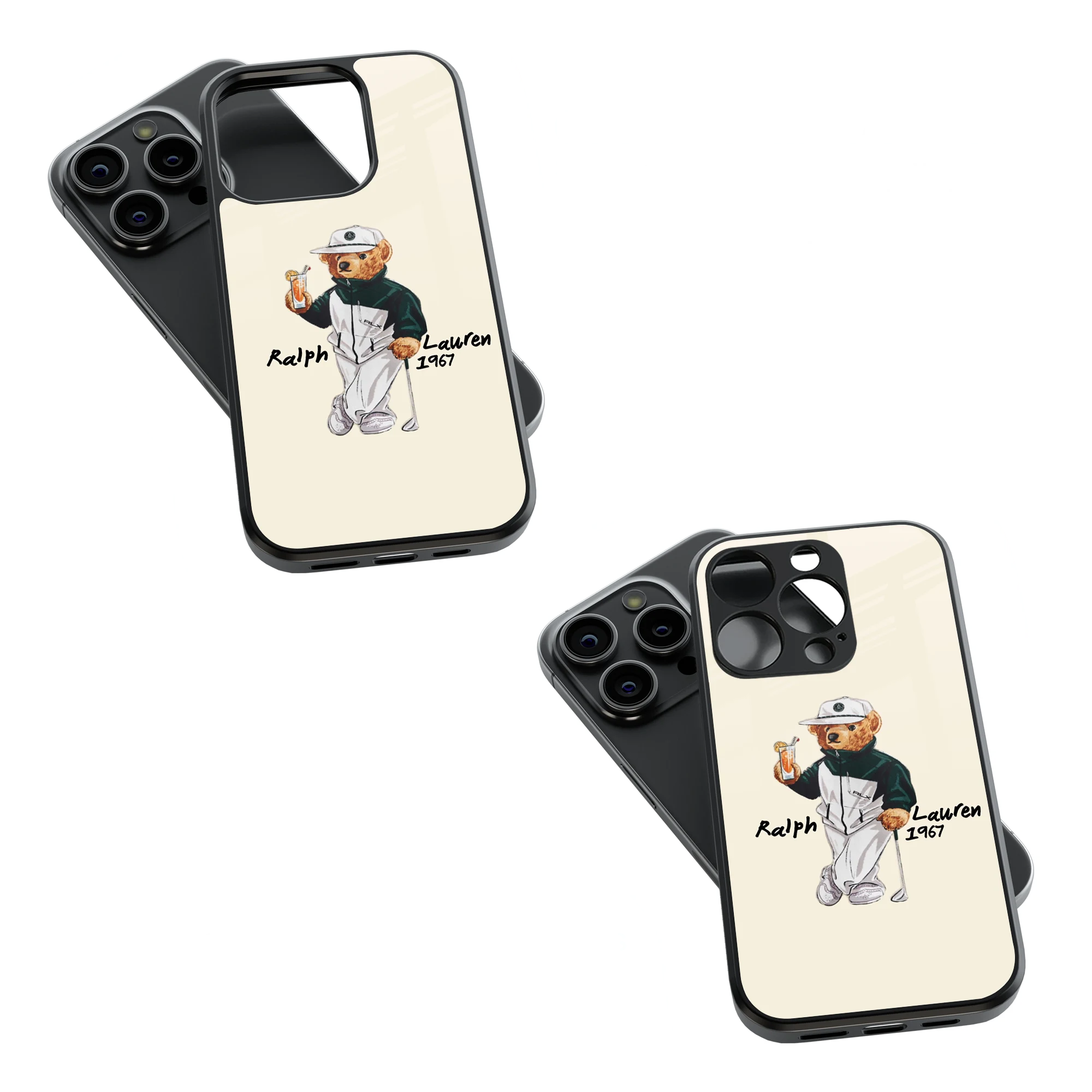 Trendy Glass Back Mobile Case for iPhone, Samsung, Redmi, OnePlus, Google Pixel, Motorola