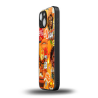 leo aesthetic collage back phone cover | glass case for iphone 13 mini
