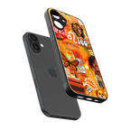 leo aesthetic collage back phone cover | glass case for iphone 16 plus