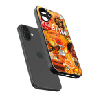 leo aesthetic collage back phone cover | glass case for iphone 16