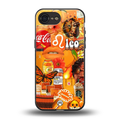 leo aesthetic collage back phone cover | glass case for iphone 16e