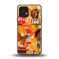 leo aesthetic collage back phone cover | glass case for nothing phone 1
