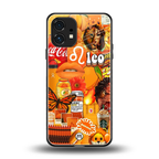 leo aesthetic collage back phone cover | glass case for nothing phone 1