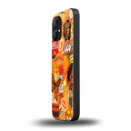 leo aesthetic collage back phone cover | glass case for nothing phone 1