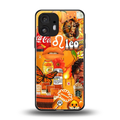 leo aesthetic collage back phone cover | glass case for nothing phone 2