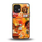 leo aesthetic collage back phone cover | glass case for nothing phone 2