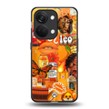 leo aesthetic collage back phone cover | glass case for oneplus nord 3