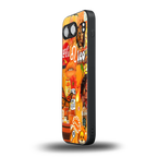 leo aesthetic collage back phone cover | glass case for oneplus nord 4