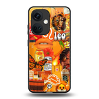 leo aesthetic collage back phone cover | glass case for oneplus nord ce 3