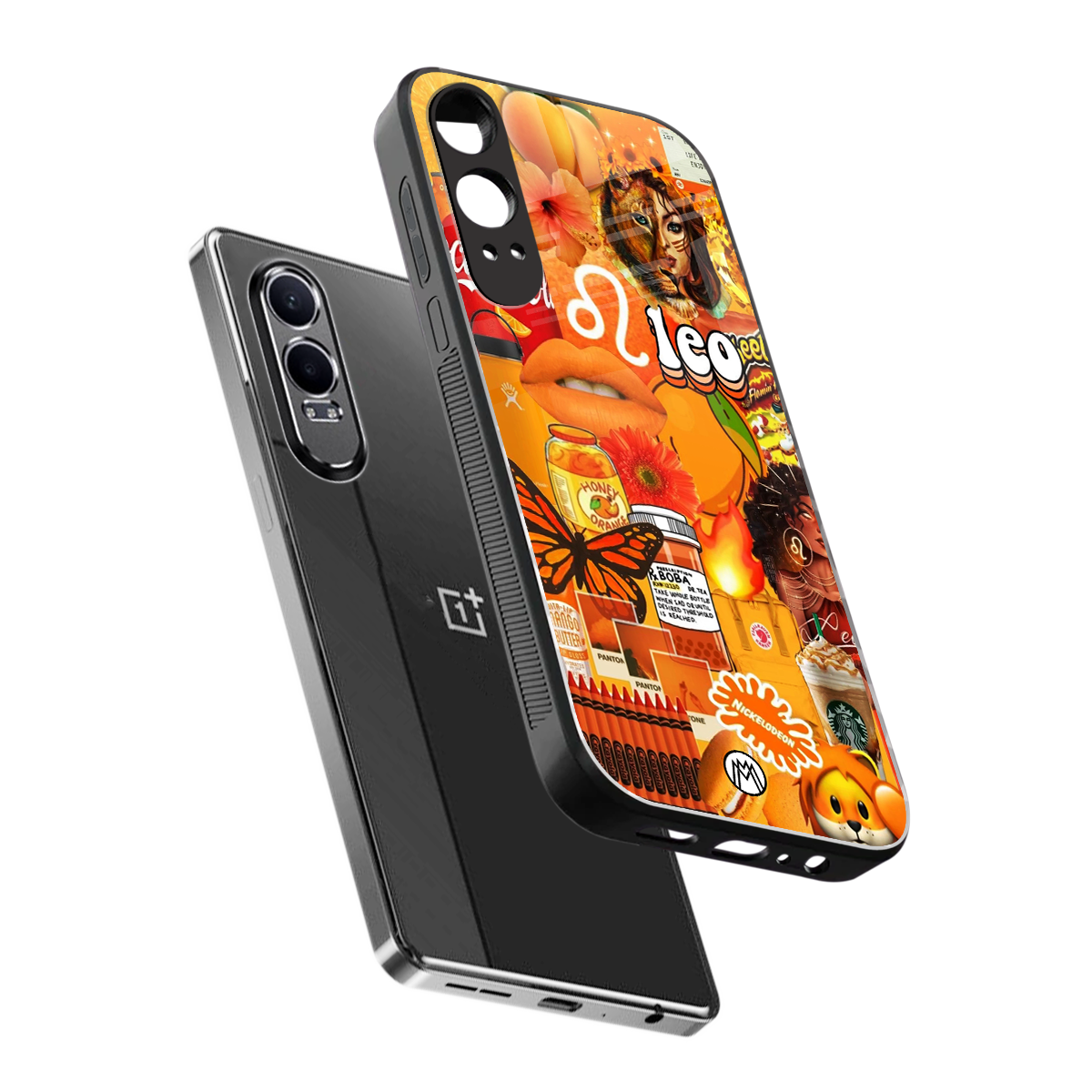 leo aesthetic collage back phone cover | glass case for oneplus nord ce 4 lite