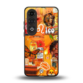leo aesthetic collage back phone cover | glass case for oneplus nord ce 4