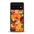 leo aesthetic collage back phone cover | glass case for google pixel 6 pro
