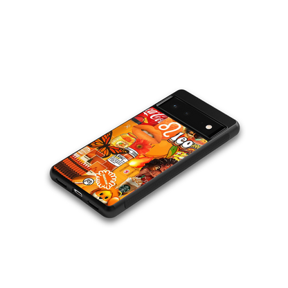 leo aesthetic collage back phone cover | glass case for Google Pixel 6A