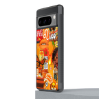 leo aesthetic collage back phone cover | glass case for google pixel 8 pro