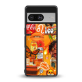 leo aesthetic collage back phone cover | glass case for Google Pixel 8